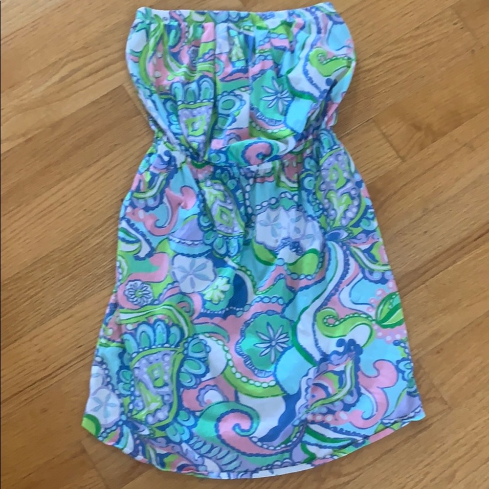 Lilly Pulitzer strapless dress small
